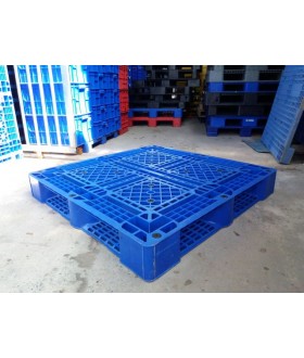 pallet nhựa - 1100x1100x150 Xanh dương